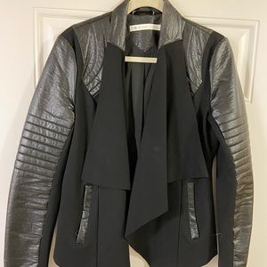 Womens Drape Front Black Jacket (comparable to the Spanx version)